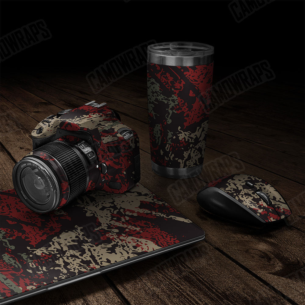 Pasted Militant Red Gear Skin Vinyl Wrap