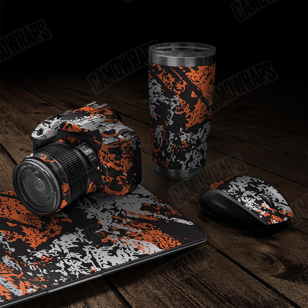 Pasted Orange Tiger Gear Skin Vinyl Wrap