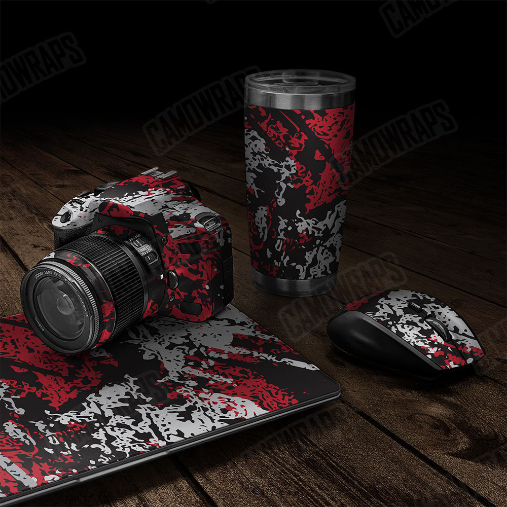 Pasted Red Tiger Gear Skin Vinyl Wrap