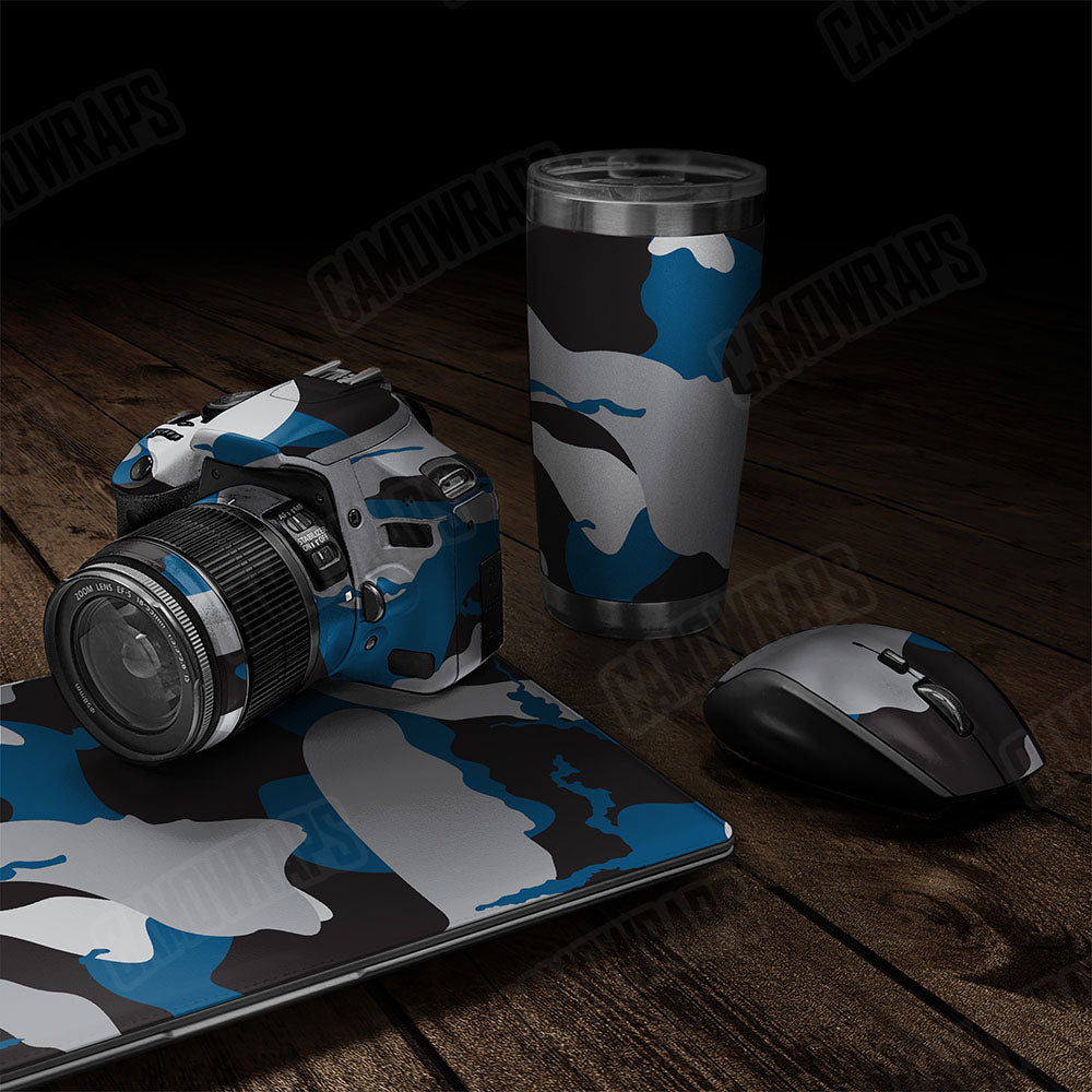 Ragged Blue Tiger Gear Skin Vinyl Wrap