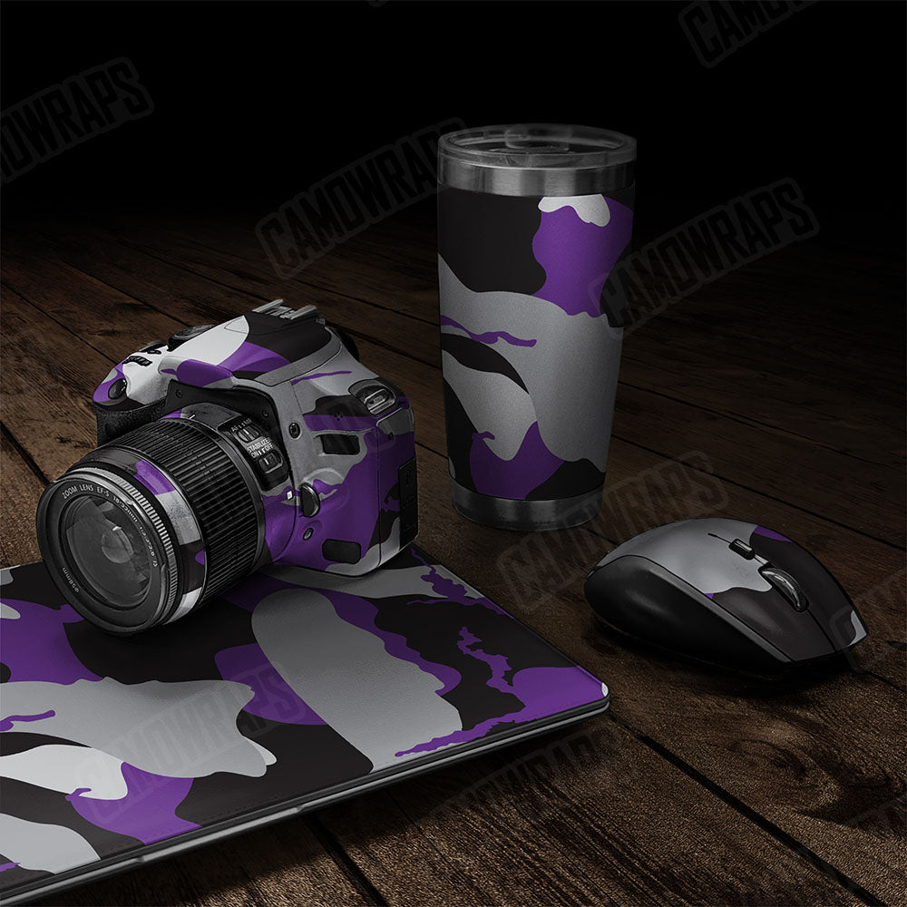 Ragged Purple Tiger Gear Skin Vinyl Wrap