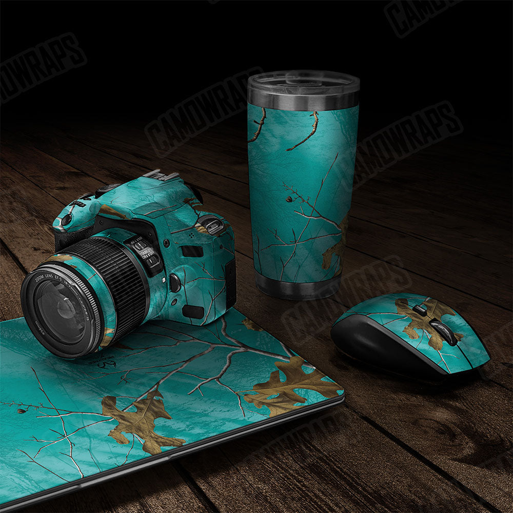 Realtree XTRA Colors Tiffany Blue Gear Skin Vinyl Wrap