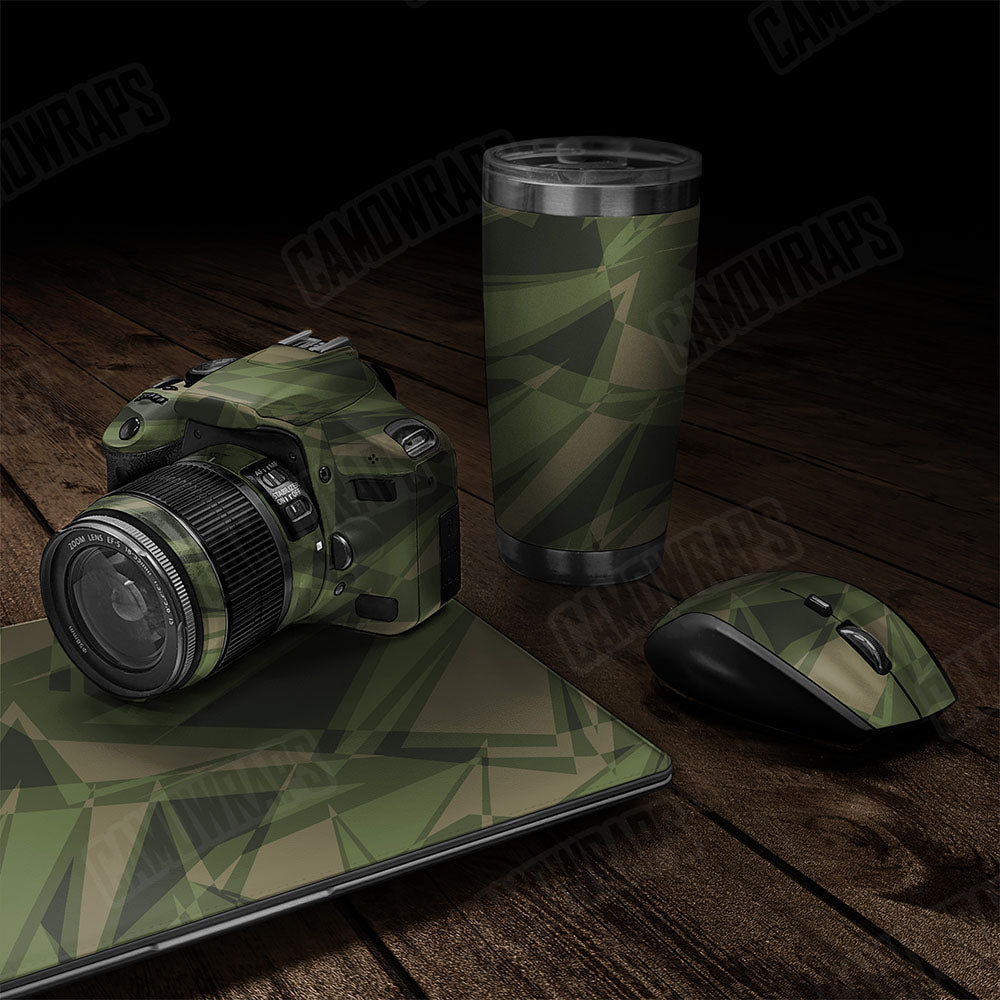 Sharp Army Green Gear Skin Vinyl Wrap