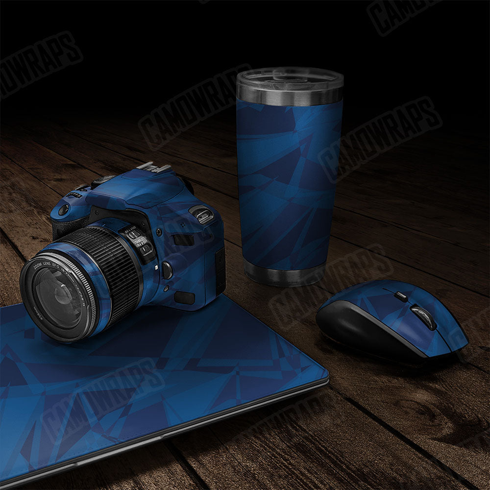 Sharp Elite Blue Gear Skin Vinyl Wrap