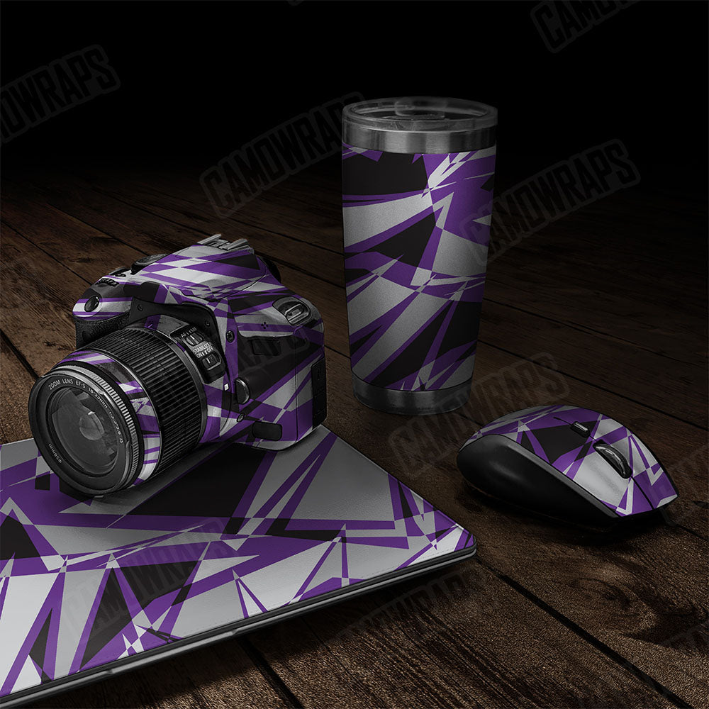 Sharp Purple Tiger Gear Skin Vinyl Wrap