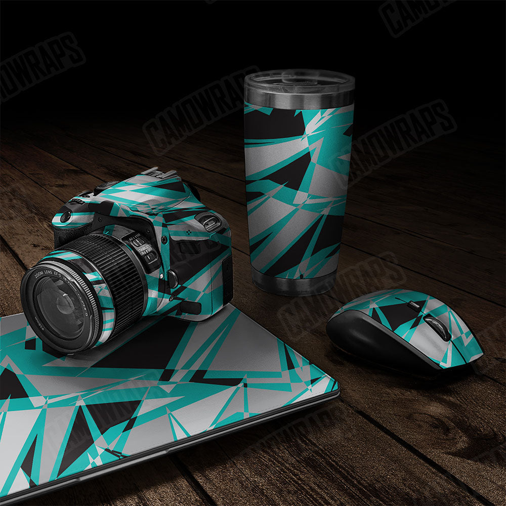 Sharp Tiffany Blue Tiger Gear Skin Vinyl Wrap