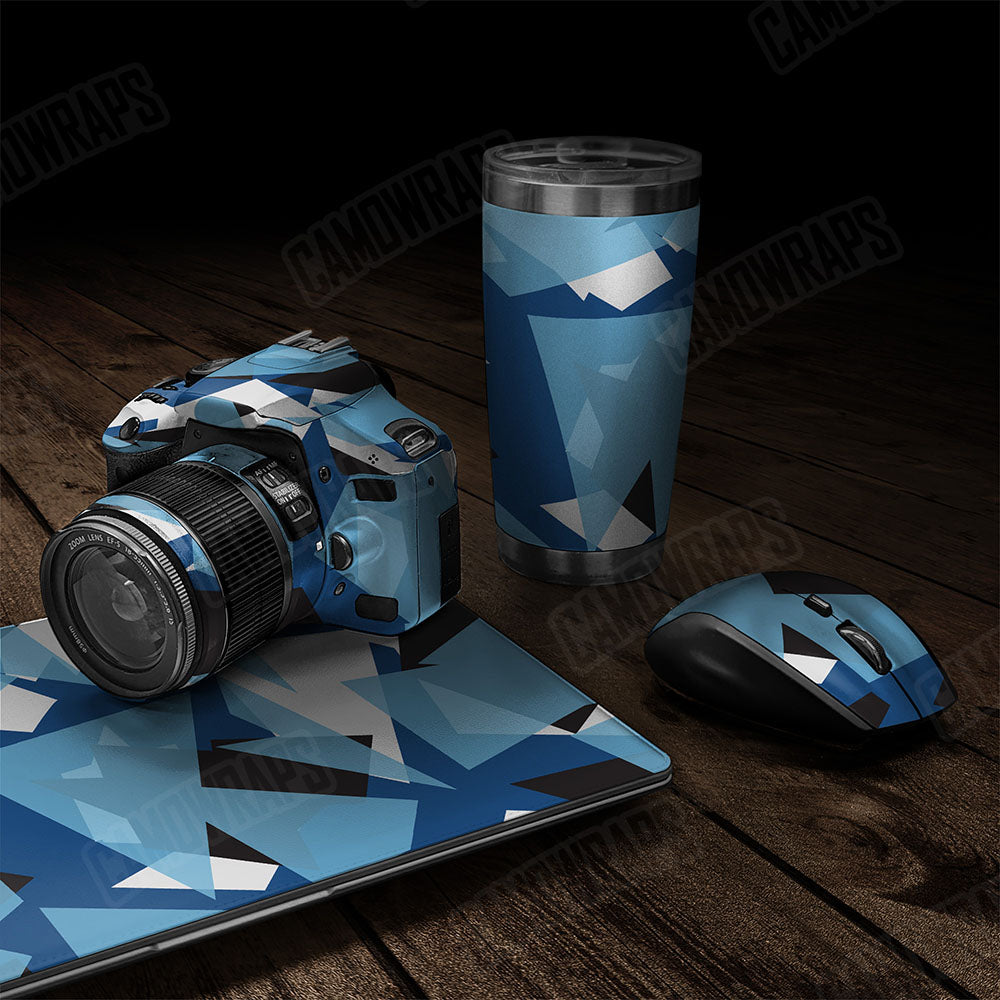 Shattered Baby Blue Gear Skin Vinyl Wrap