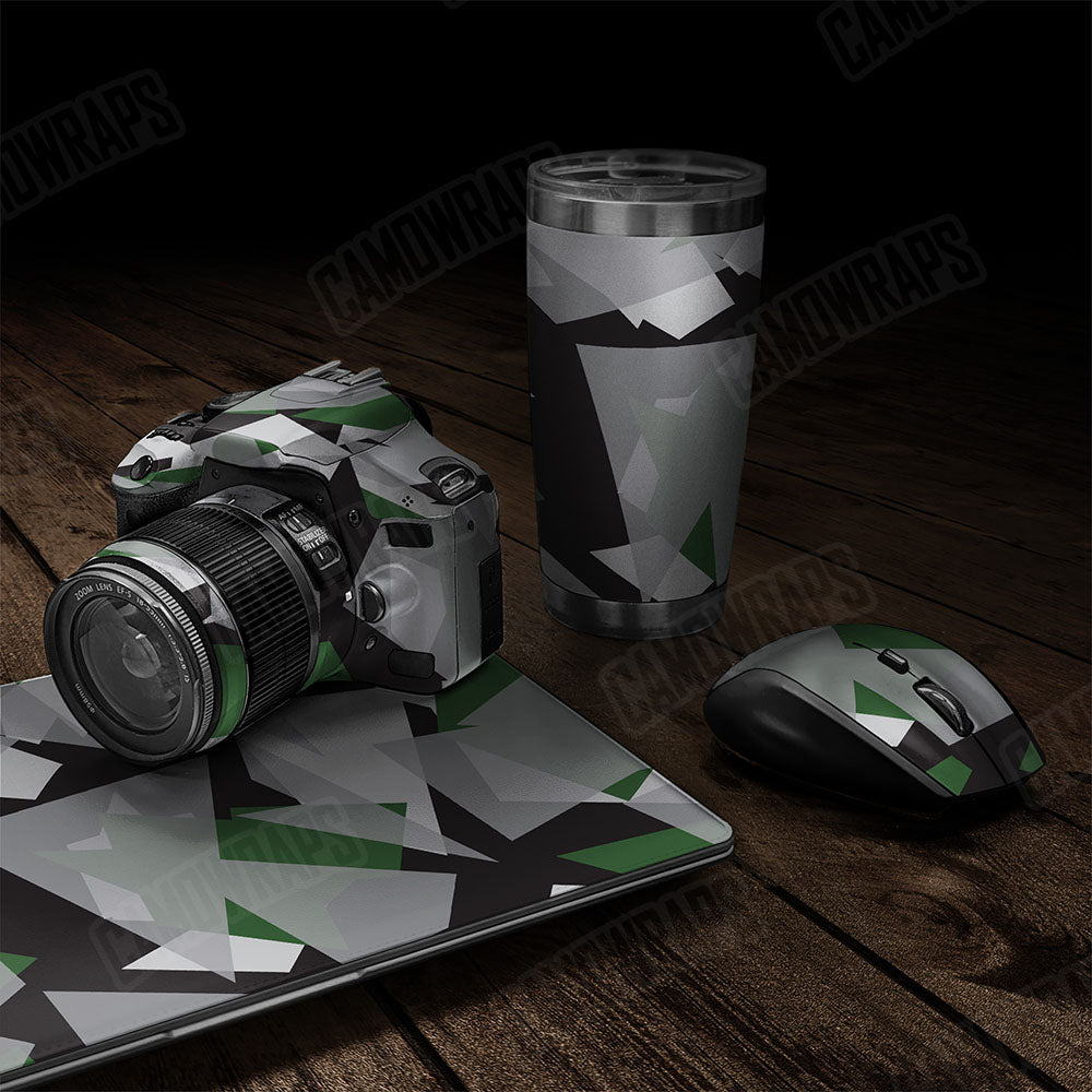 Shattered Green Tiger Gear Skin Vinyl Wrap