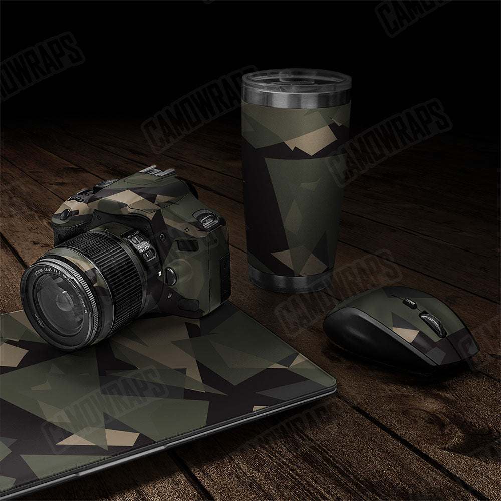Shattered Militant Charcoal Gear Skin Vinyl Wrap