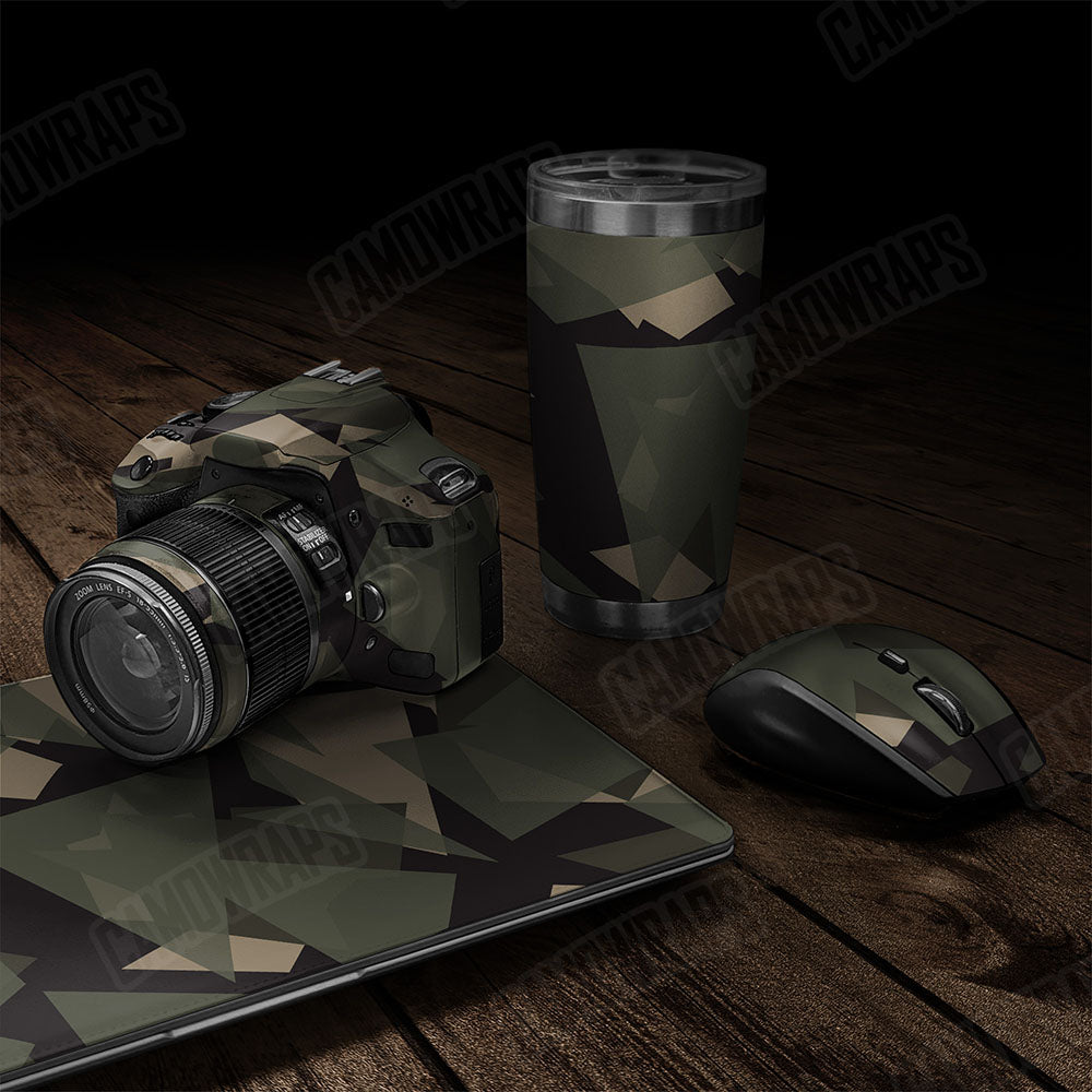 Shattered Militant Green Gear Skin Vinyl Wrap