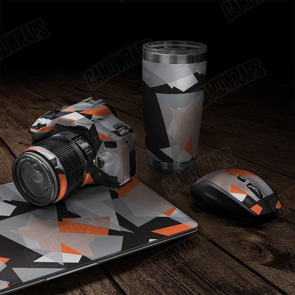 Shattered Orange Tiger Gear Skin Vinyl Wrap