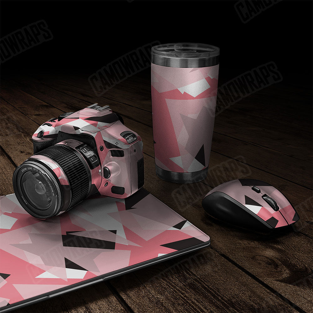 Shattered Pink Gear Skin Vinyl Wrap