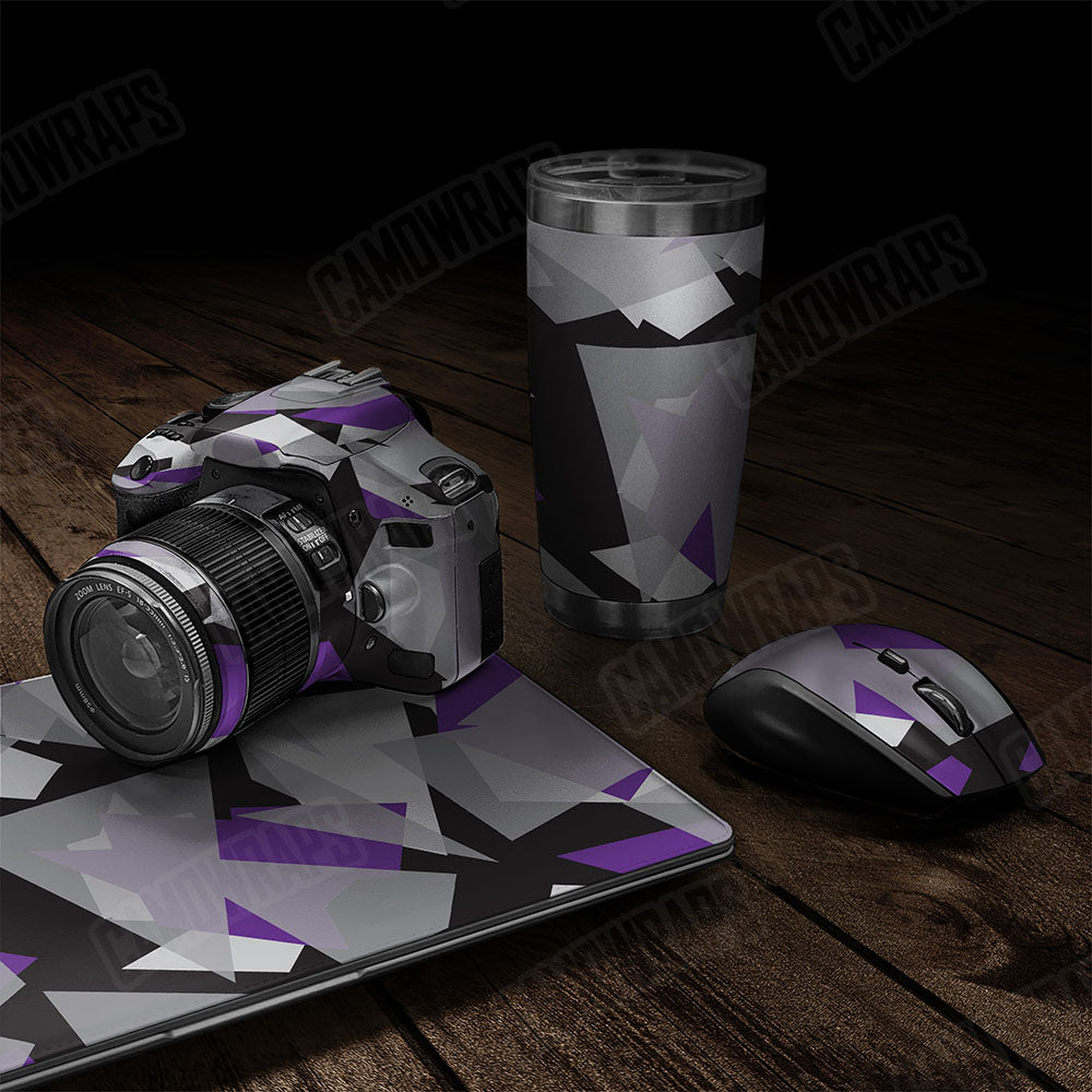 Shattered Purple Tiger Gear Skin Vinyl Wrap