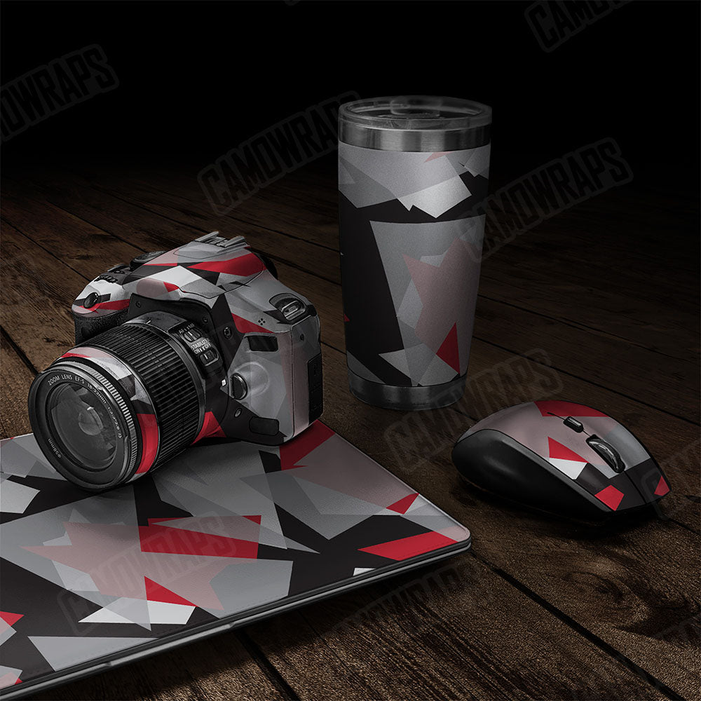 Shattered Red Tiger Gear Skin Vinyl Wrap