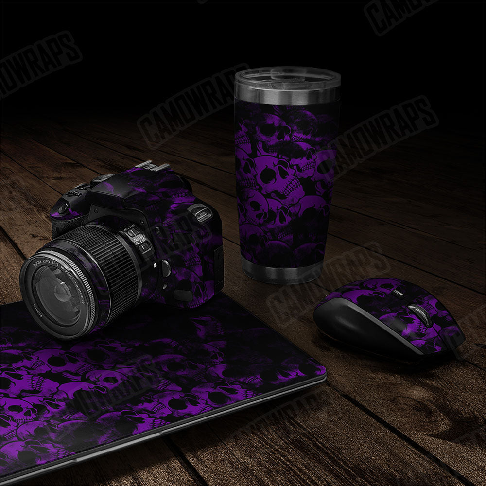 Skull Purple Gear Skin Vinyl Wrap