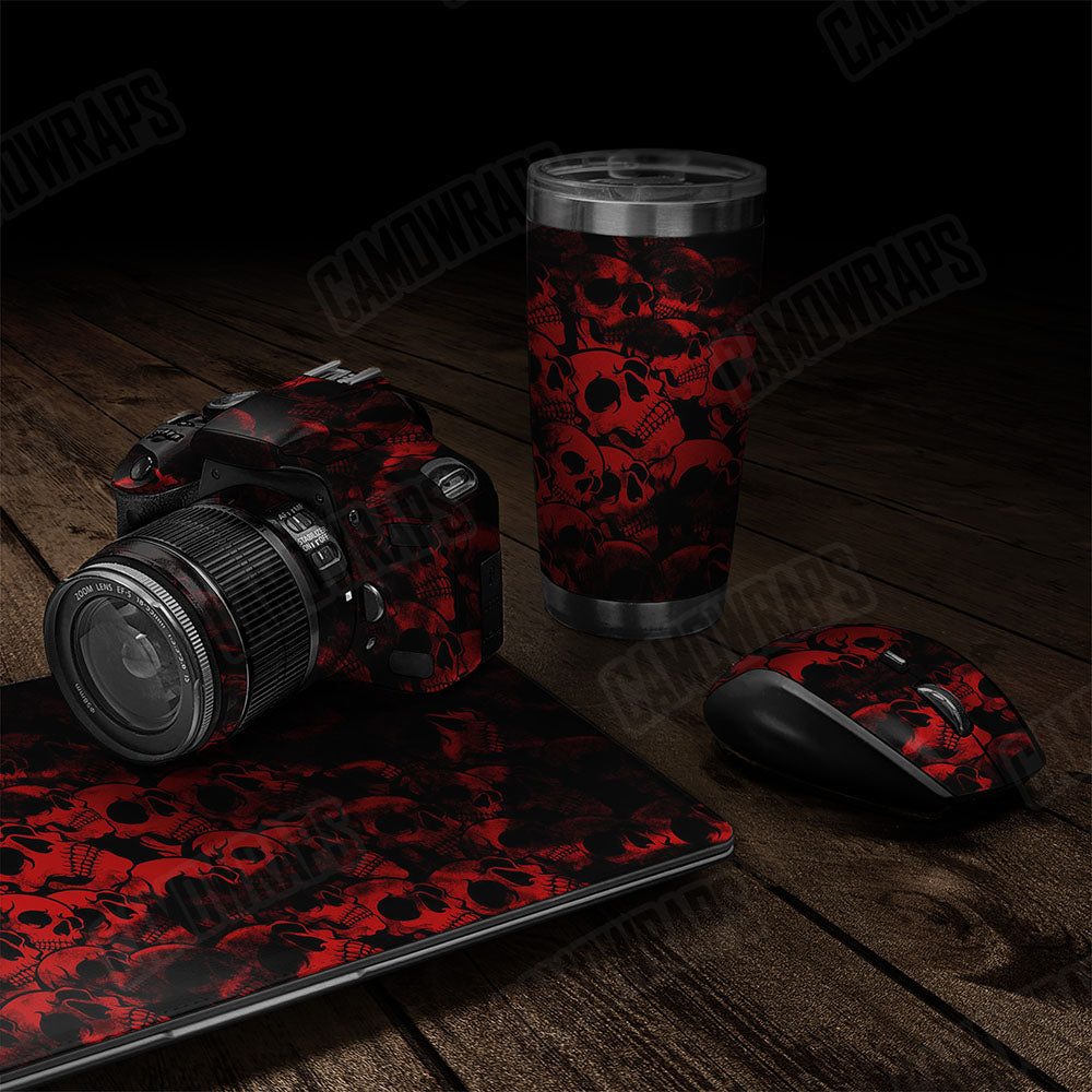 Skull Red Gear Skin Vinyl Wrap