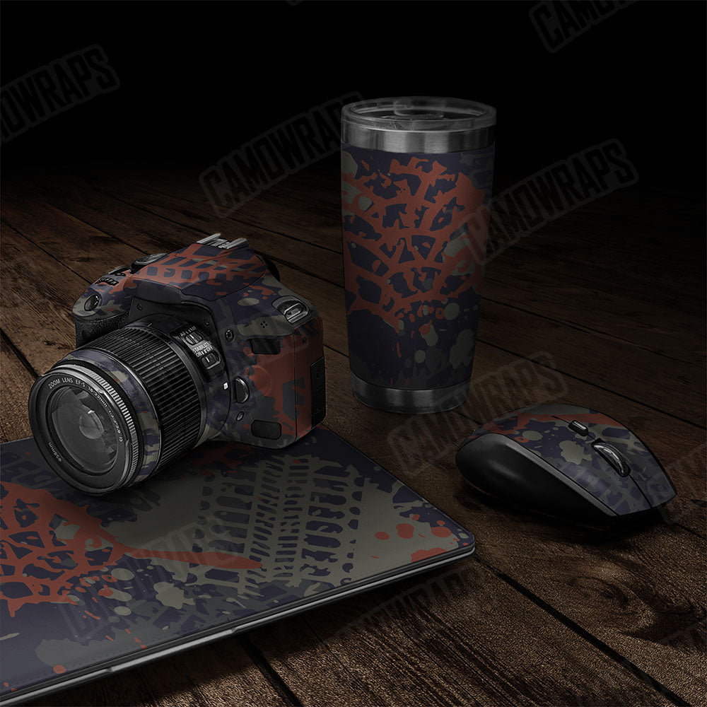 Tire Splatter Blue Copper Gear Skin Vinyl Wrap