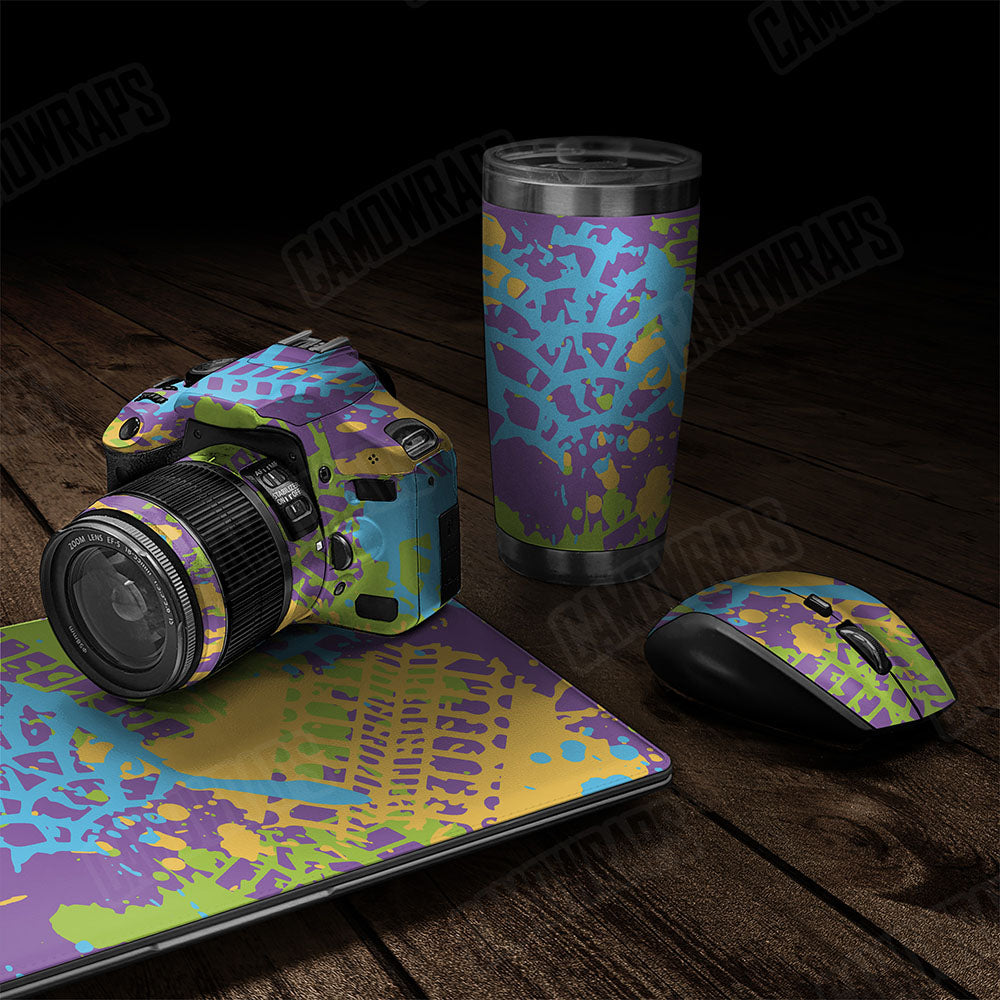 Tire Splatter Carnival Gear Skin Vinyl Wrap
