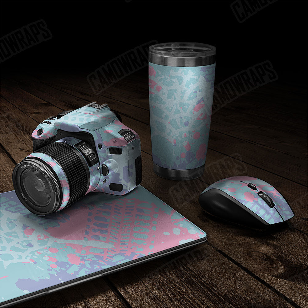 Tire Splatter Cotton Candy Gear Skin Vinyl Wrap