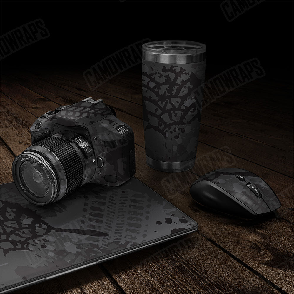 Tire Splatter Elite Black Gear Skin Vinyl Wrap
