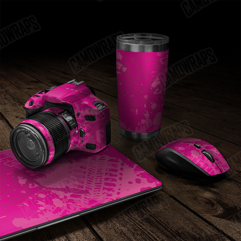 Tire Splatter Elite Magenta Gear Skin Vinyl Wrap