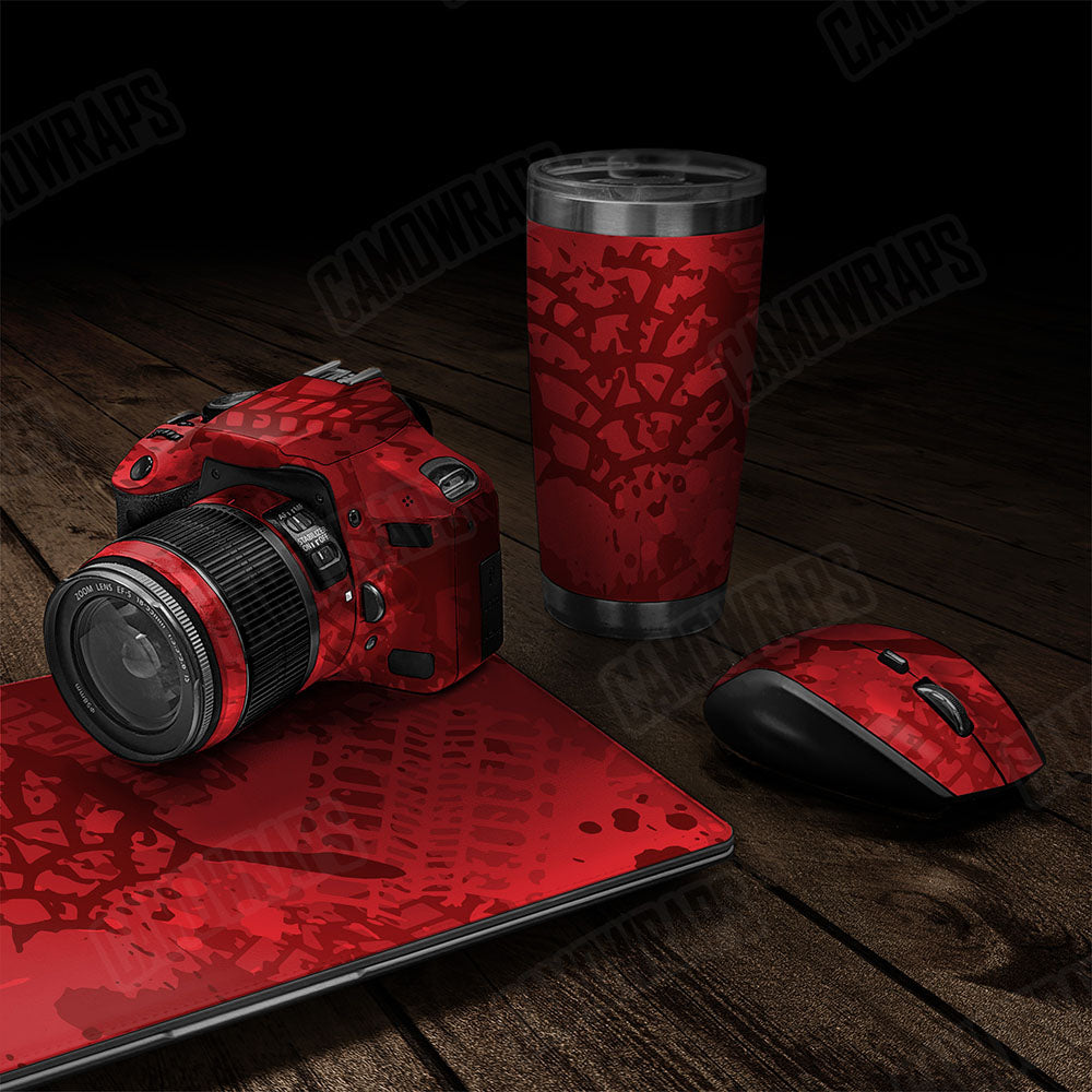Tire Splatter Elite Red Gear Skin Vinyl Wrap
