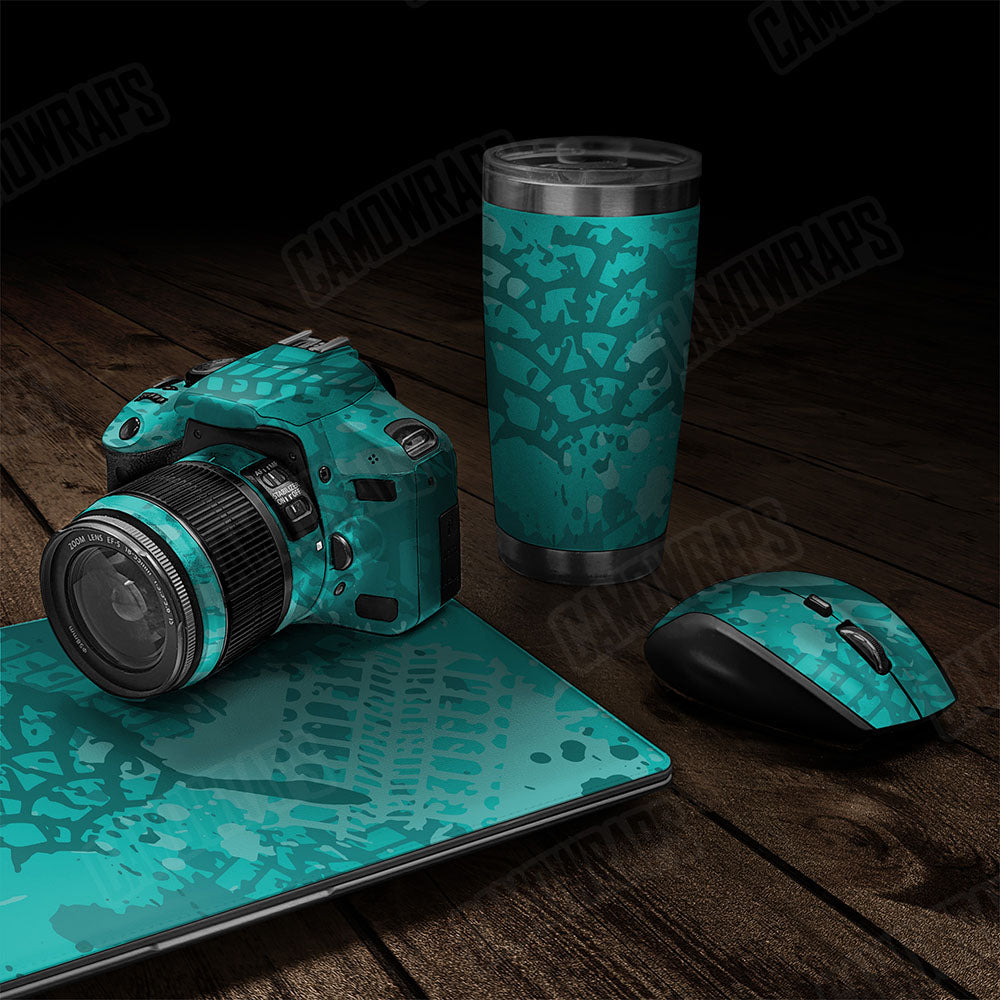 Tire Splatter Elite Tiffany Blue Gear Skin Vinyl Wrap