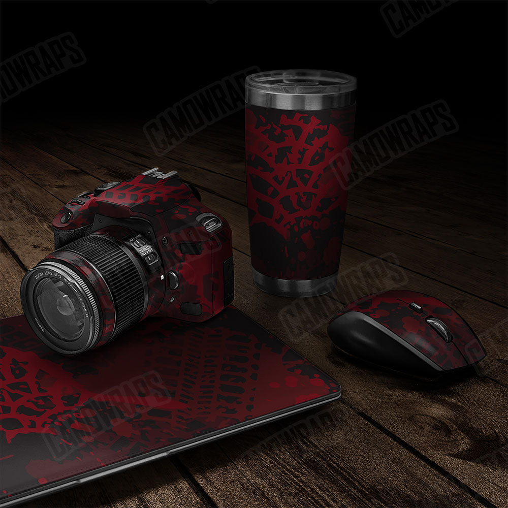 Tire Splatter Vampire Red Gear Skin Vinyl Wrap