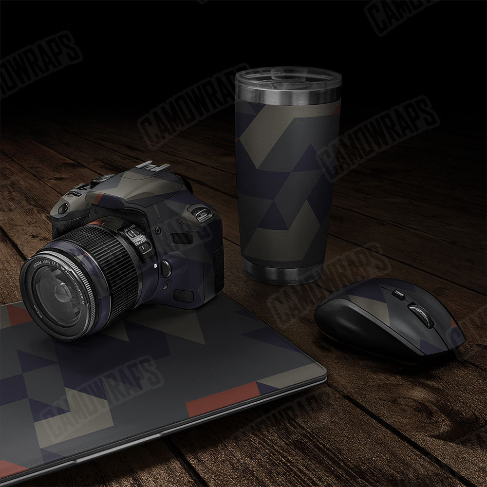 Triangle Blue Copper Gear Skin Vinyl Wrap