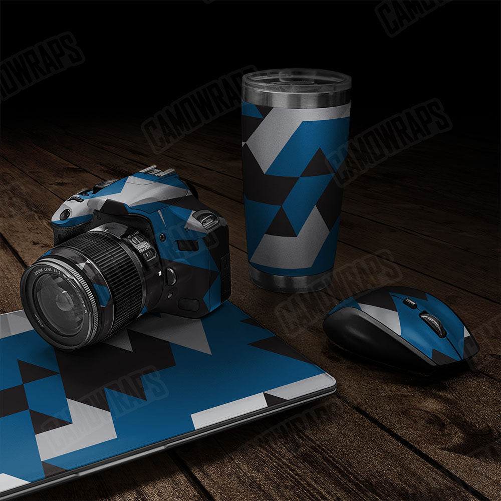 Triangle Blue Tiger Gear Skin Vinyl Wrap