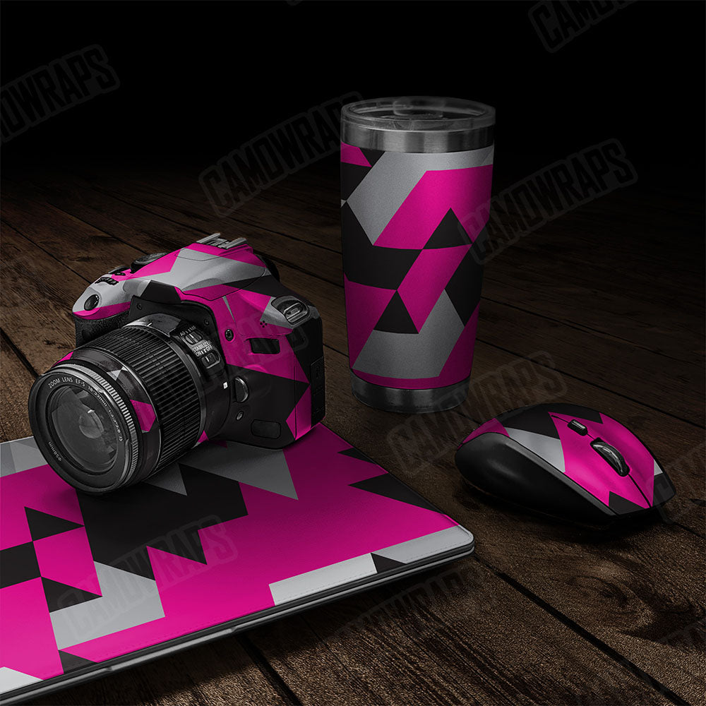 Triangle Magenta Tiger Gear Skin Vinyl Wrap