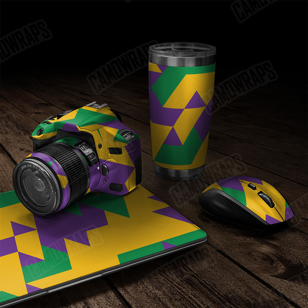 Triangle Mardi Gras Gear Skin Vinyl Wrap