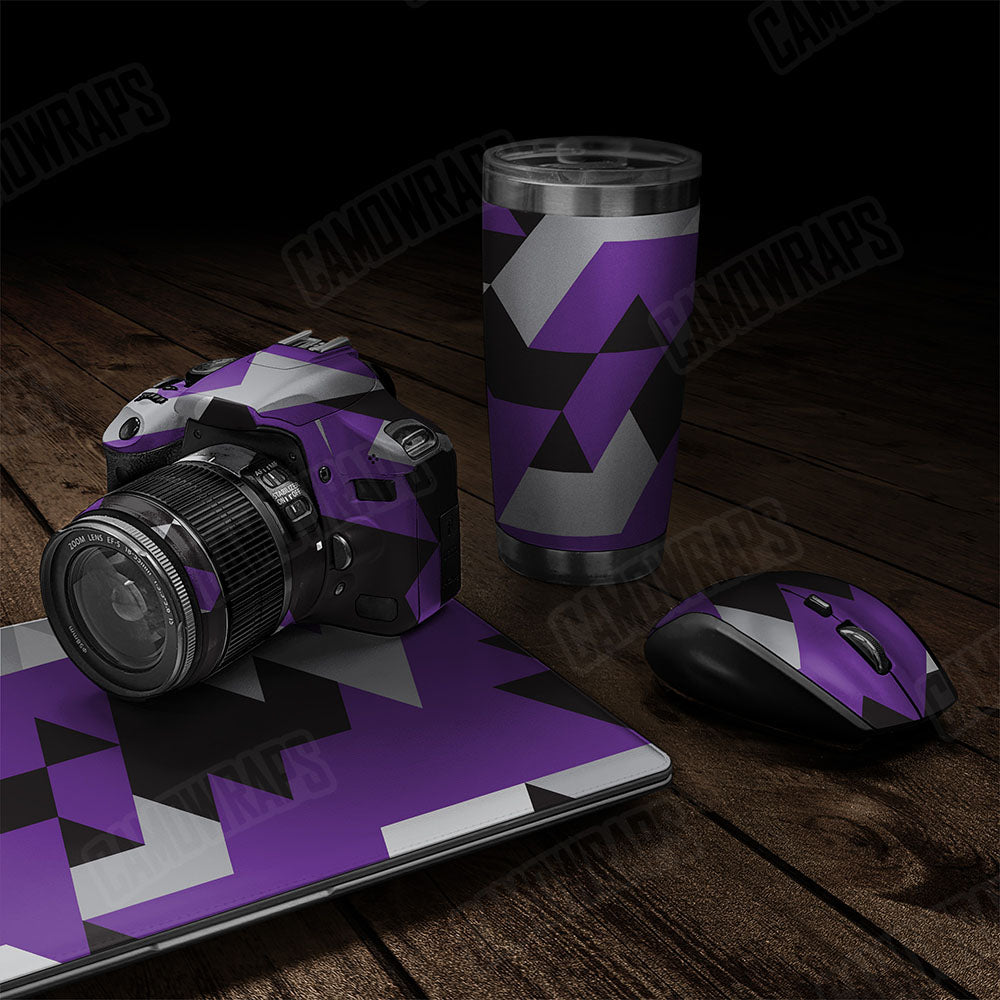 Triangle Purple Tiger Gear Skin Vinyl Wrap