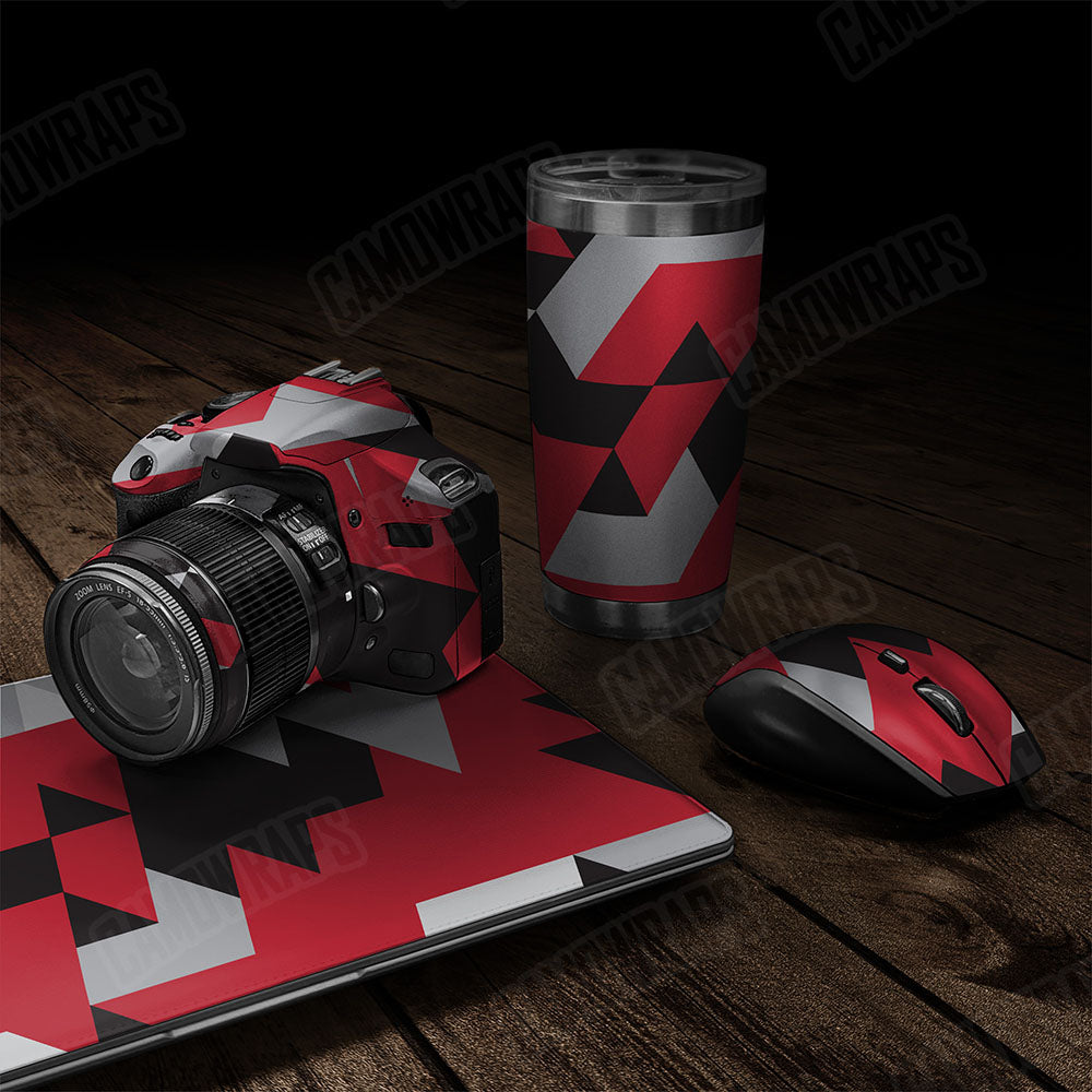 Triangle Red Tiger Gear Skin Vinyl Wrap