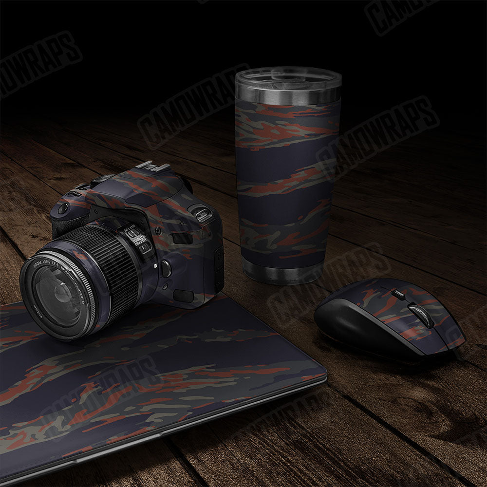 Vietnam Tiger Stripe Blue Copper Gear Skin Vinyl Wrap