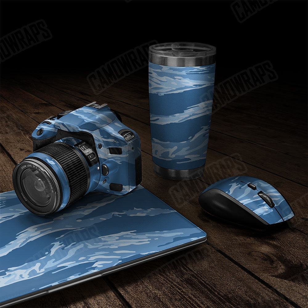 Vietnam Tiger Stripe Cool Blue Gear Skin Vinyl Wrap