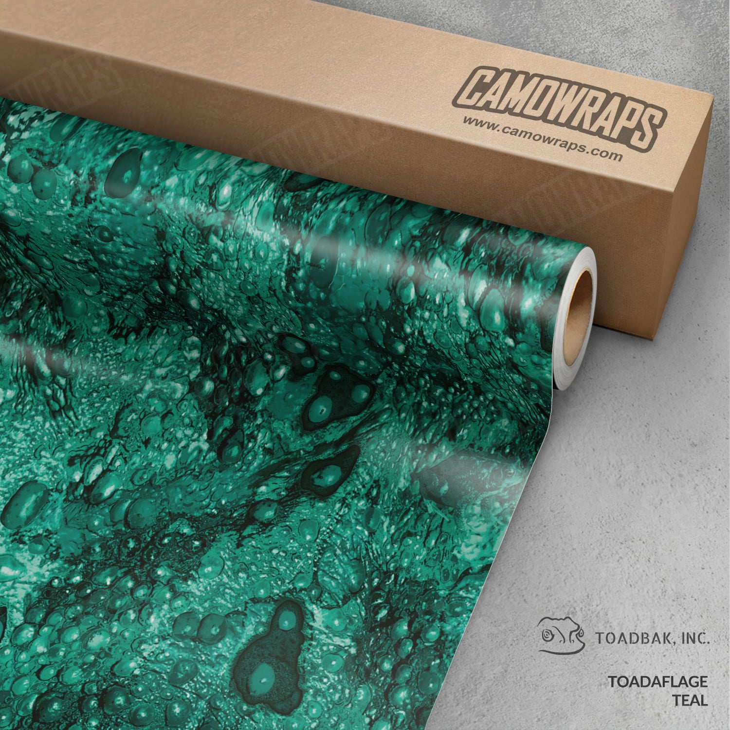 Toadaflage Teal Camo Vinyl Wrap