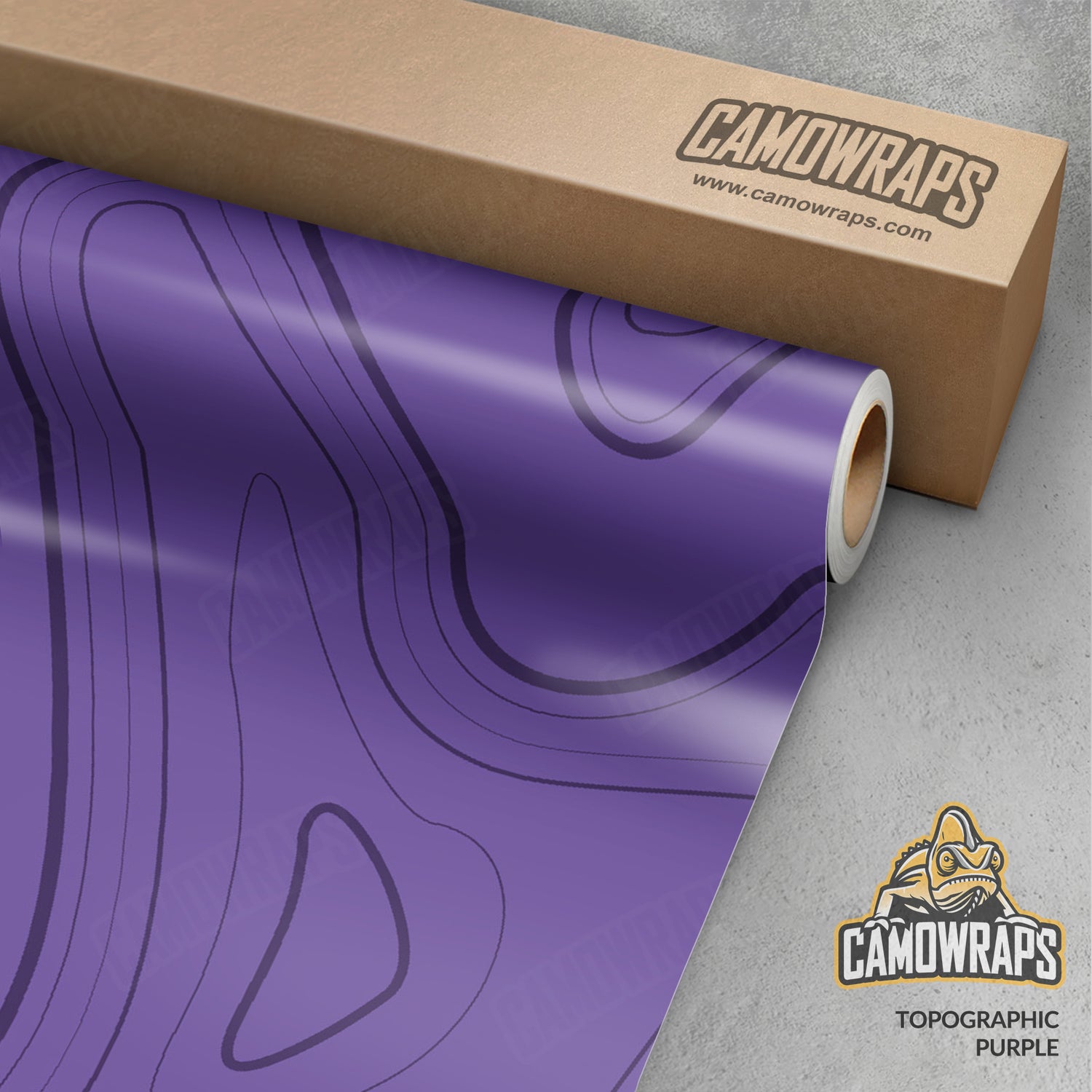 Topographic Purple Vinyl Wrap