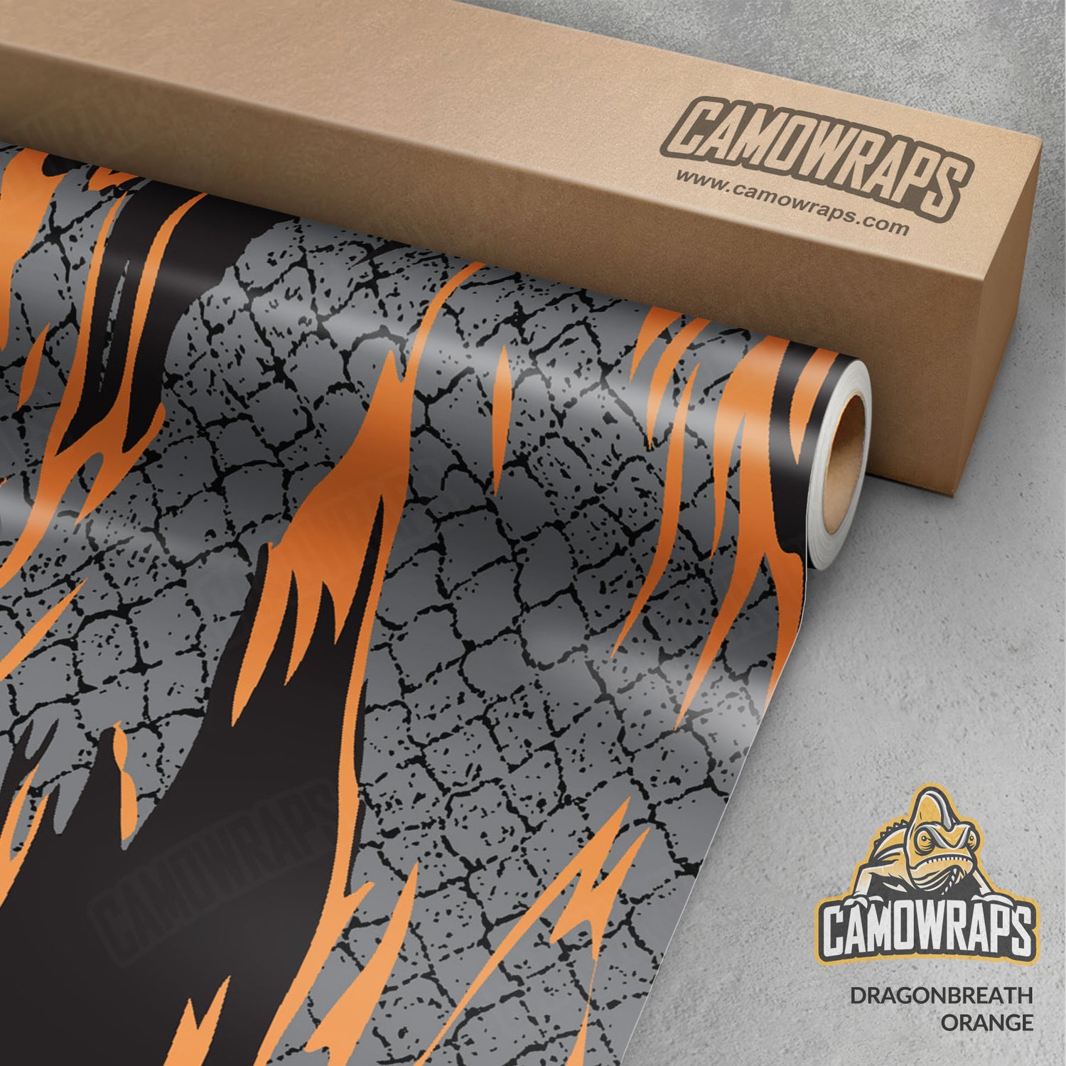 Dragonbreath Orange Gun Skin Vinyl Wrap