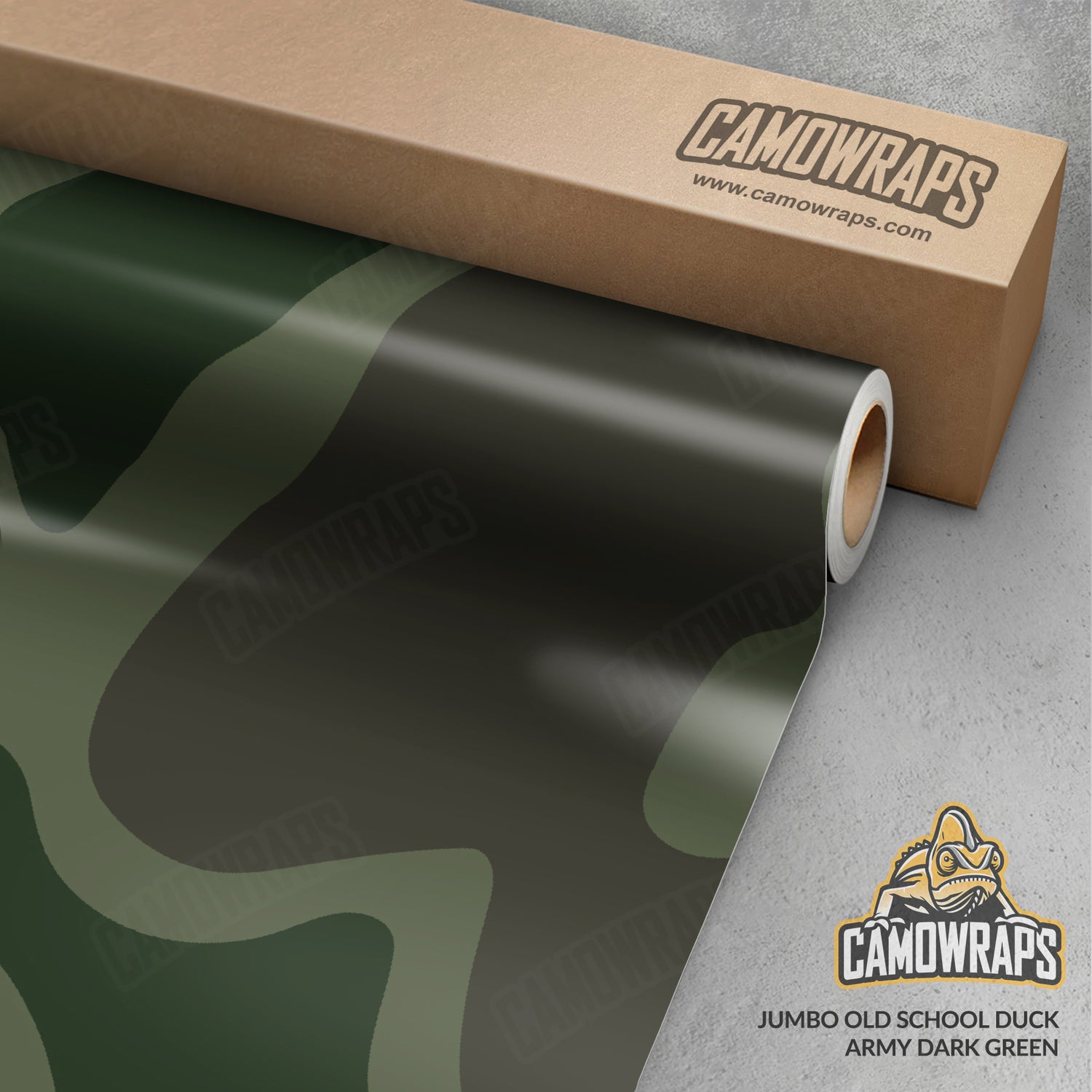 Old School Duck Army Dark Green Gun Skin Vinyl Wrap