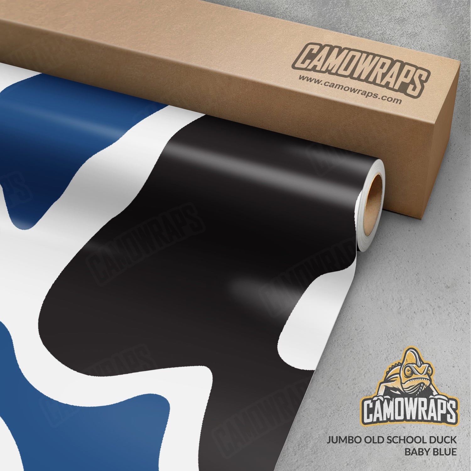 Old School Duck Baby Blue Gun Skin Vinyl Wrap