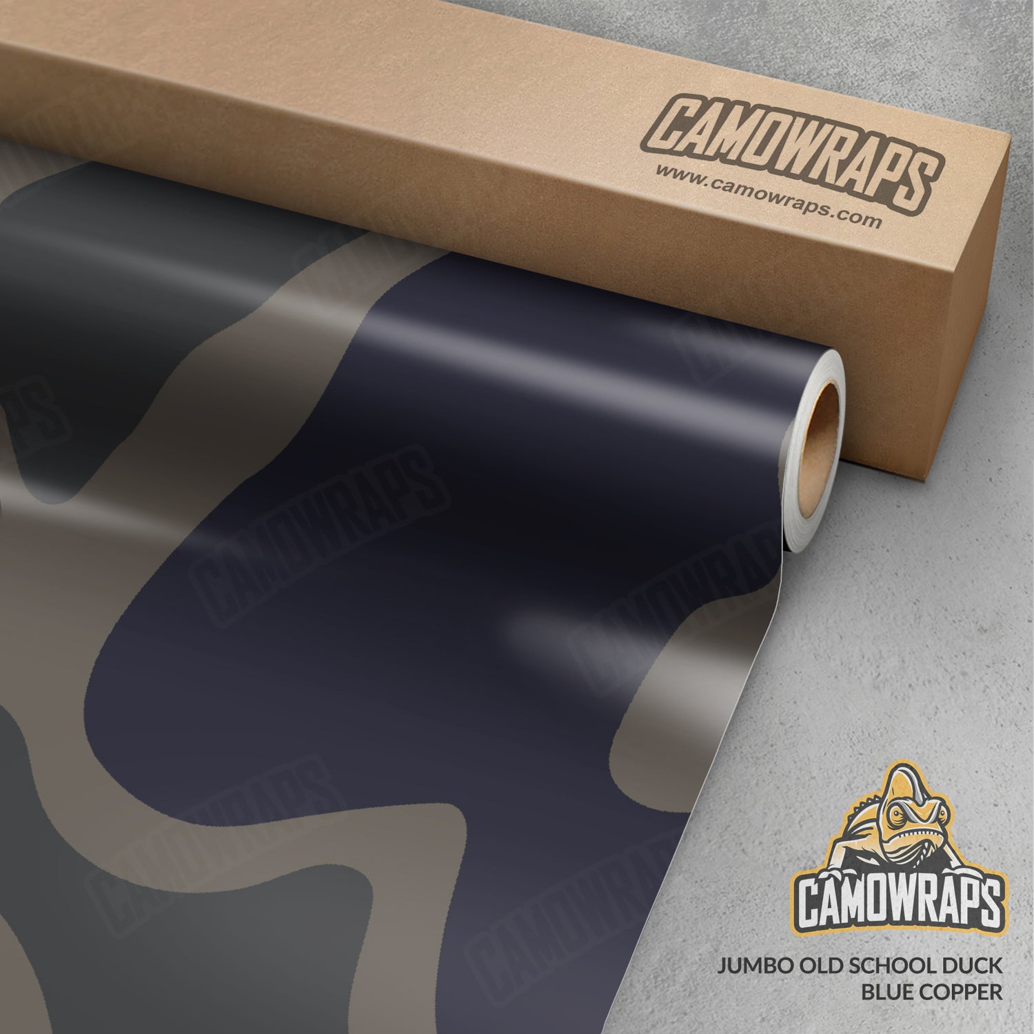 Old School Duck Blue Copper Gun Skin Vinyl Wrap