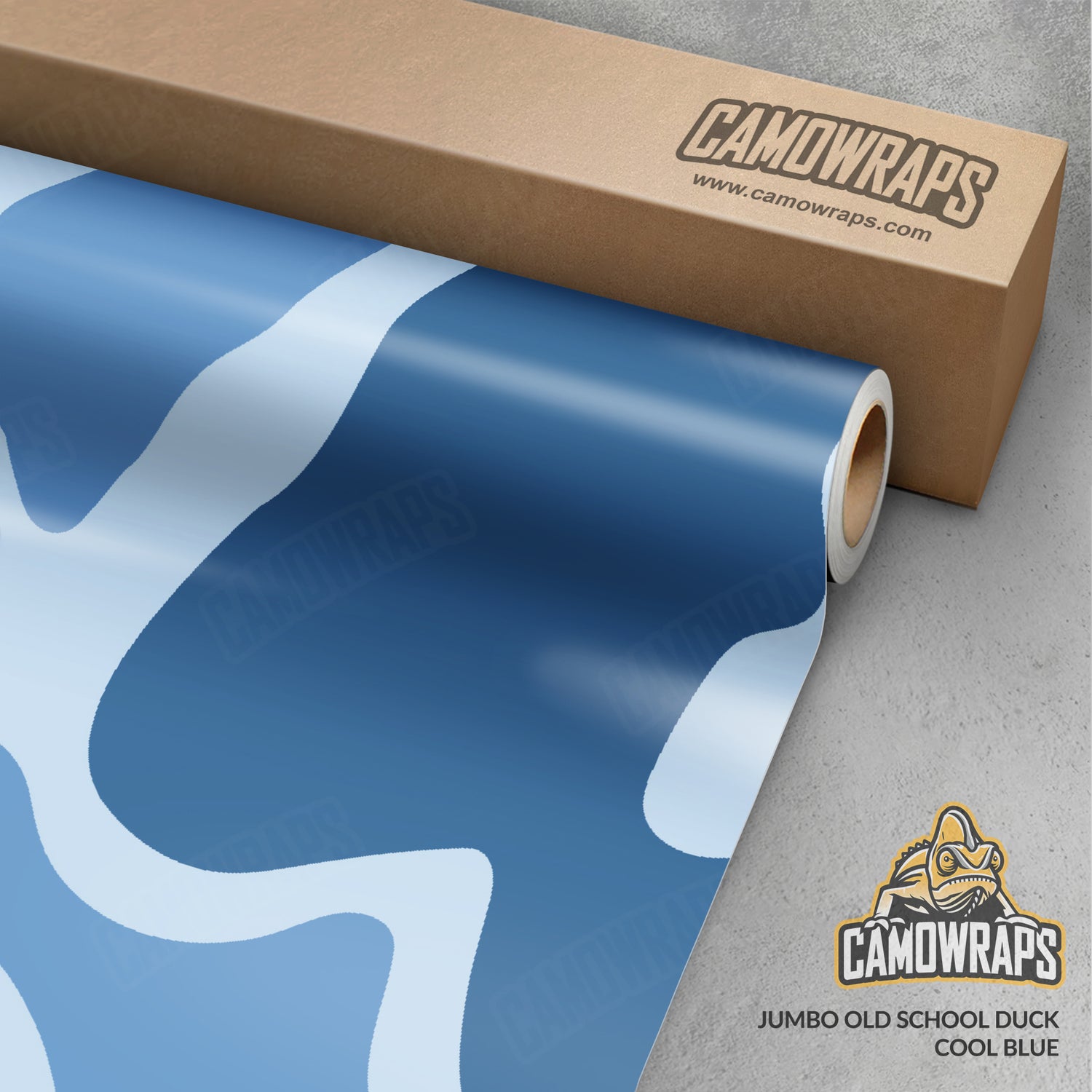 Old School Duck Cool Blue Gun Skin Vinyl Wrap