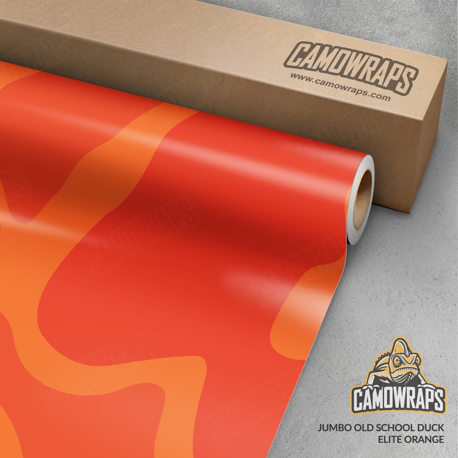 Old School Duck Elite Orange Gun Skin Vinyl Wrap