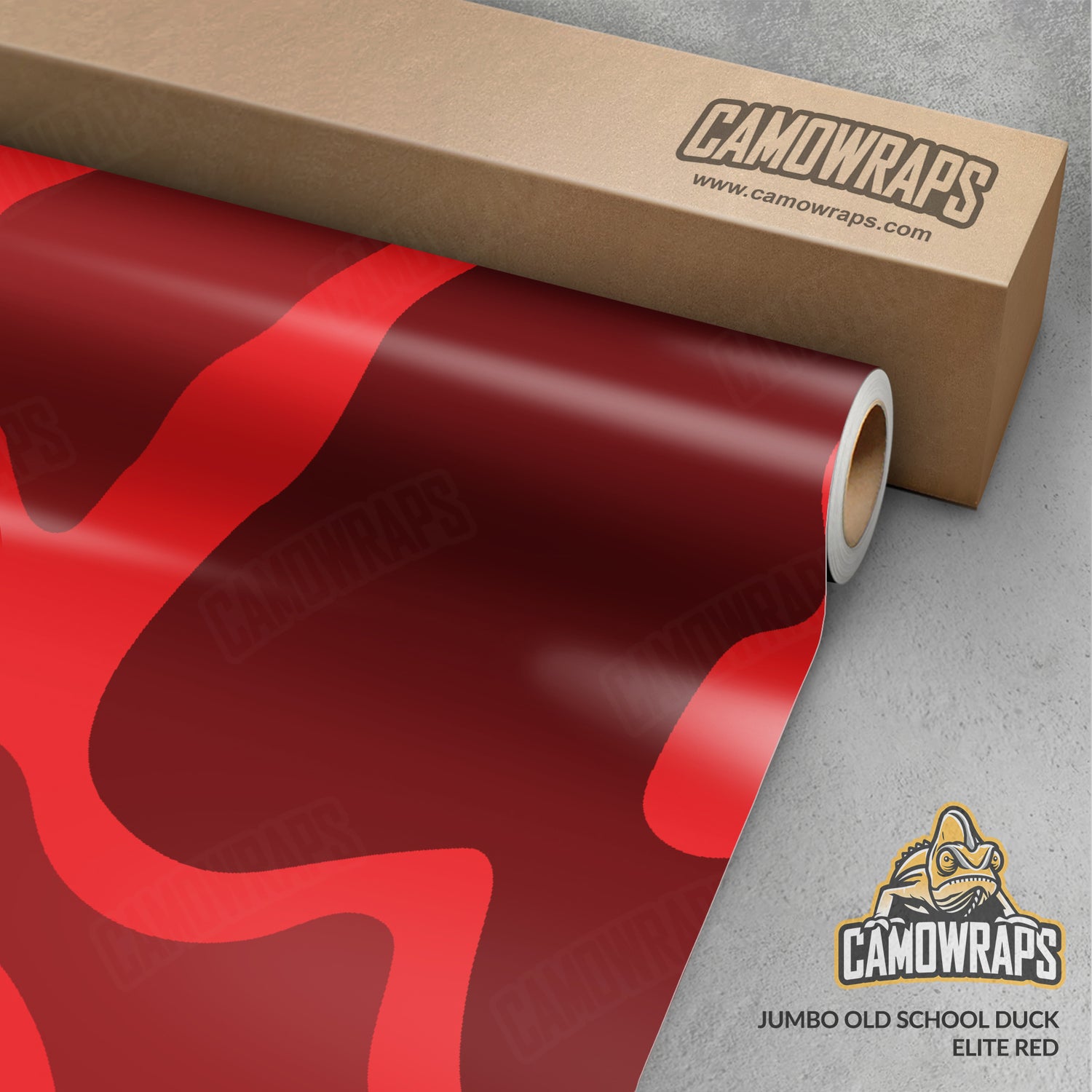 Old School Duck Elite Red Gun Skin Vinyl Wrap