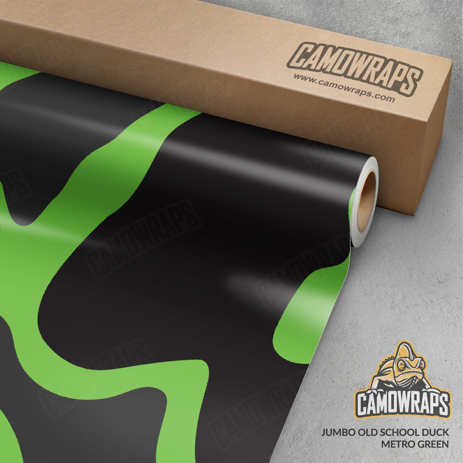 Old School Duck Metro Green Gun Skin Vinyl Wrap