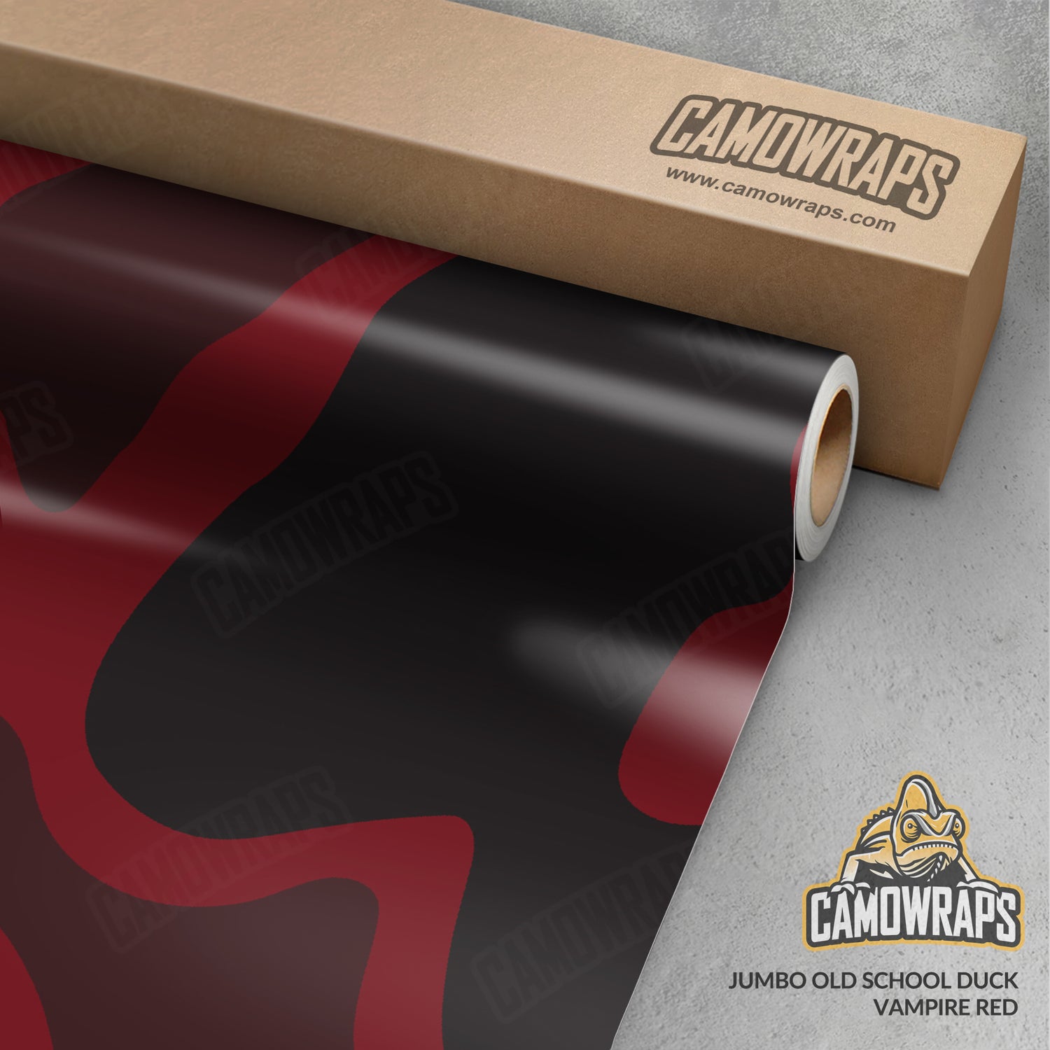Old School Duck Vampire Red Gun Skin Vinyl Wrap