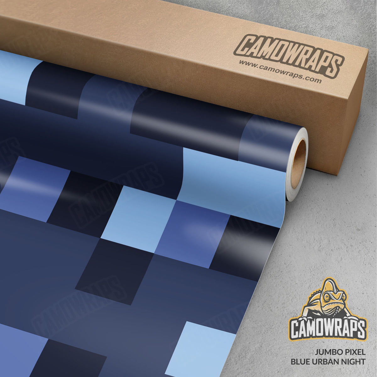 Pixel Blue Urban Night Gun Skin Vinyl Wrap