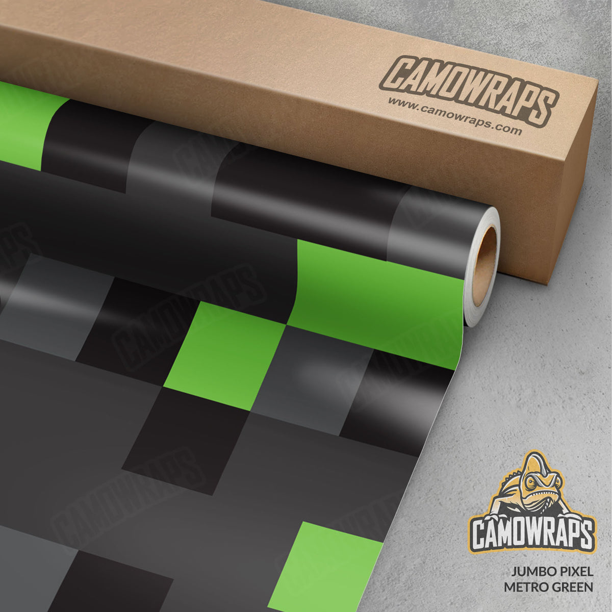 Pixel Metro Green Gun Skin Vinyl Wrap