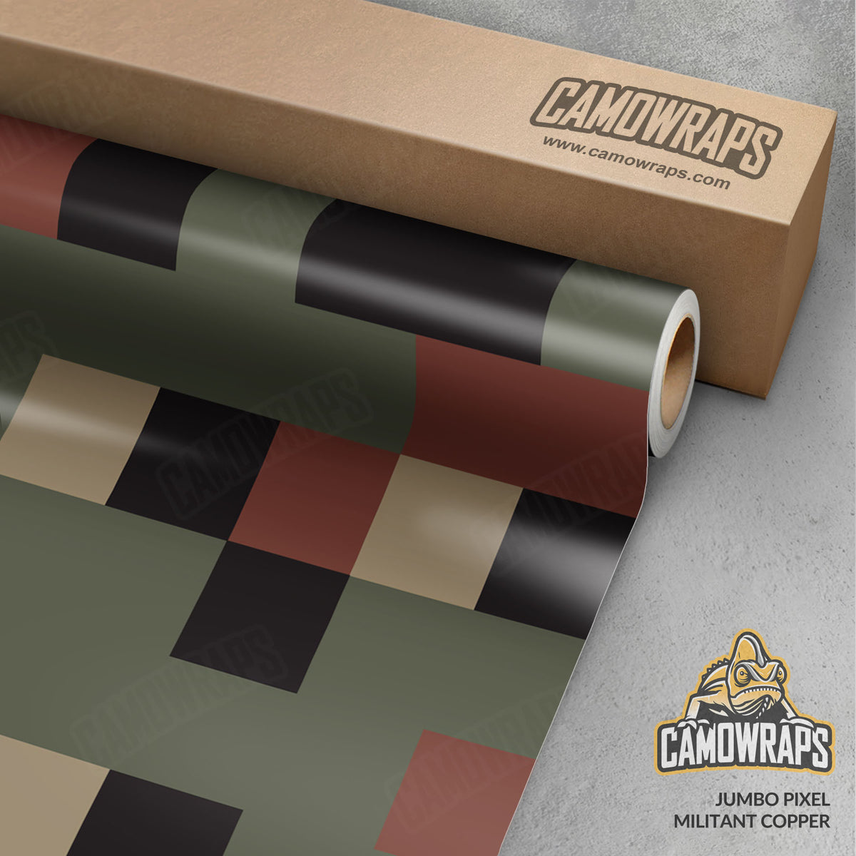 Pixel Militant Copper Gun Skin Vinyl Wrap